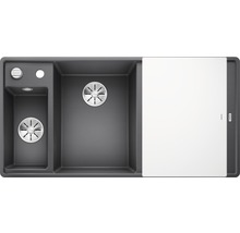 Spoelbak met twee bakken en afdruiprek