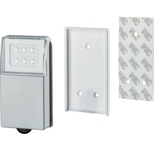 Led-wandlamp met montageplaat en plakstrips