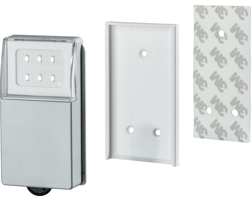 Led-wandlamp met montageplaat en plakstrips