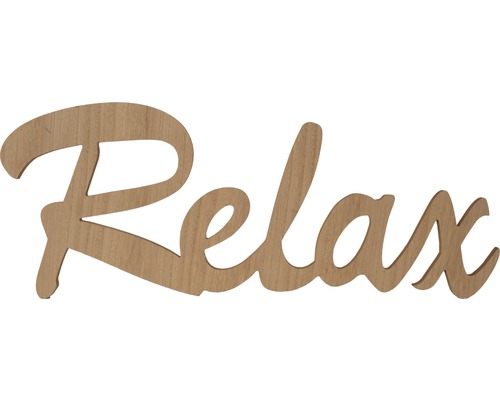 Decoratief houten opschrift Relax