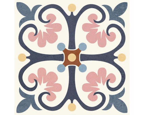 Decoratieve tegel met bloemmotief