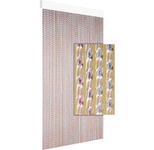 Decoratief deur overgordijn met gedetailleerde close-up van de gevlochten strengen