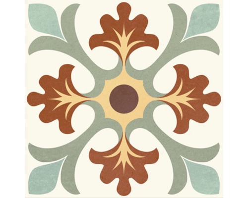 Decoratieve tegel met bloemmotief