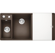 Spoelbak met afdruiprek en twee wasbakken