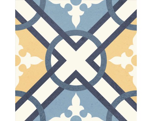 Decoratieve tegel met geometrische patronen