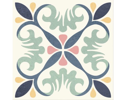 Decoratieve tegel met bloemmotief