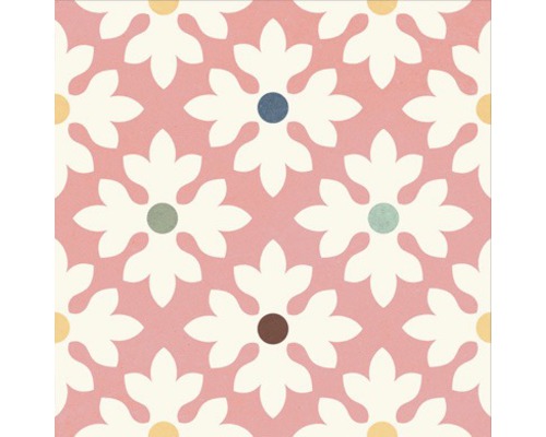 Tegelpatroon met bloemmotief