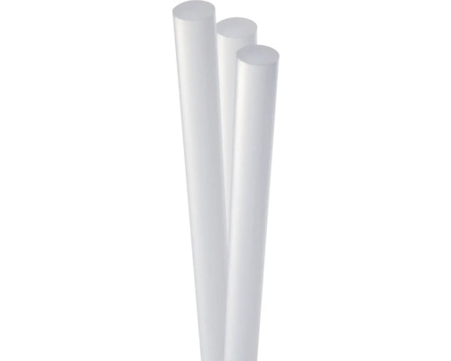 STEINEL Lijmpatronen Ø 11 mm Cristal 10 stuks Detailopname van lijmpatronen voor een lijmpistool