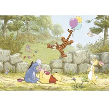 Illustratie van Winnie de Poeh en zijn vrienden in het bos