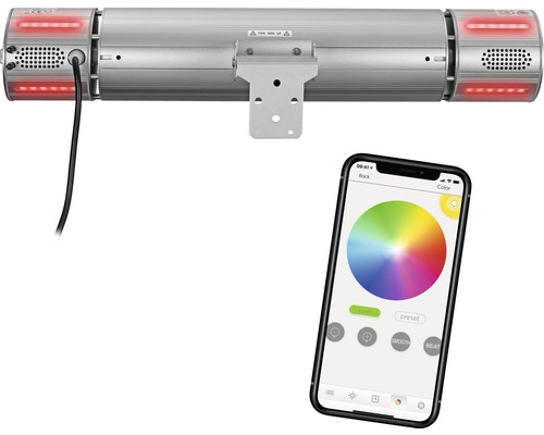 LED-lichtbalk met smartphone-appbediening voor kleurselectie