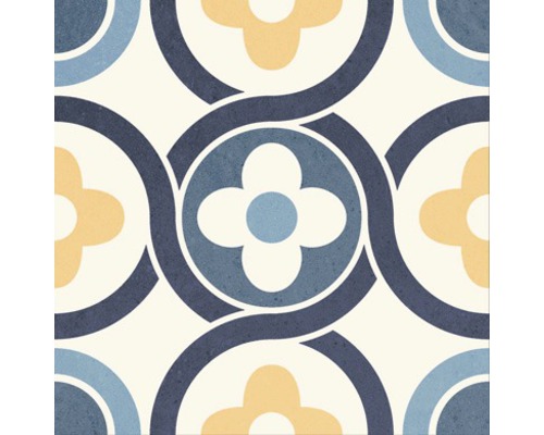 Decoratieve tegel met bloemmotief voor wand en vloer