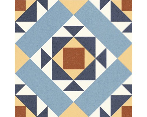 Decoratieve tegel met geometrisch patroon