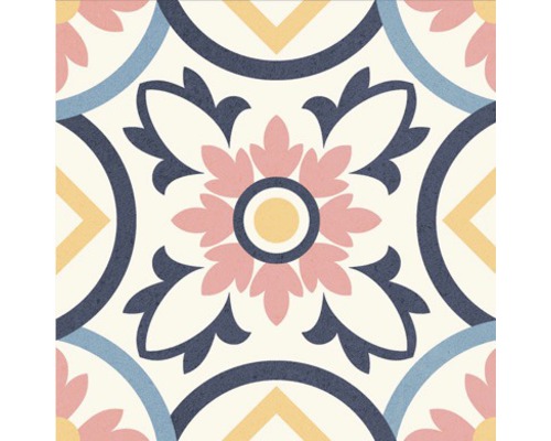 Decoratieve vloertegel met bloemmotief