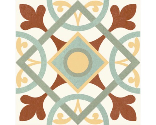 Decoratieve vloertegel met geometrisch patroon