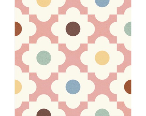 Tegelpatroon met bloemmotief