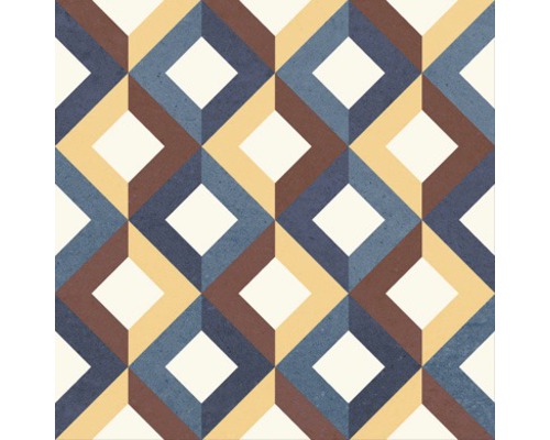 Decoratieve tegel met geometrisch ruitpatroon