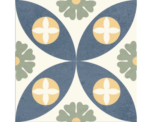 Decoratieve tegel met bloemmotief voor wand en vloer