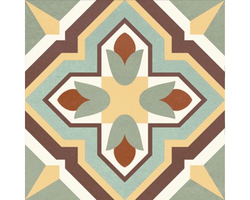 Decoratieve tegel met geometrisch patroon