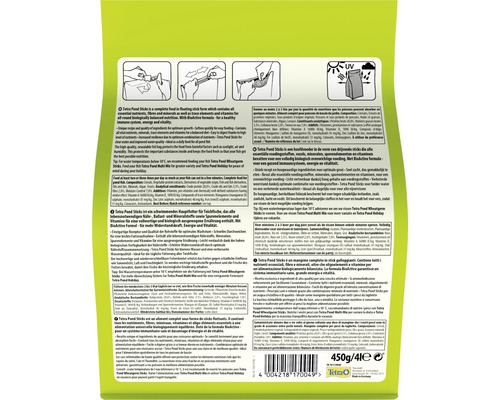 Tetra Pond Sticks visvoer, 450 gram verpakking