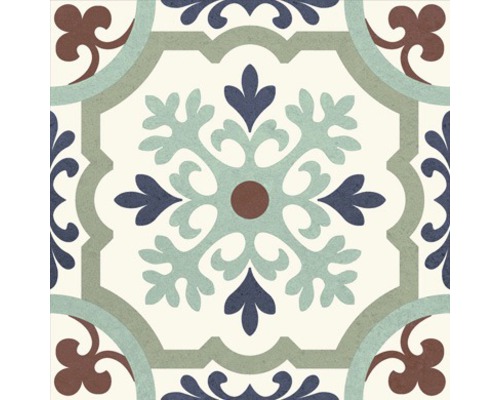 Decoratieve vloertegel met ornamentaal patroon