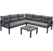 SENS-LINE Loungeset Elba aluminium 3-delig antraciet, 209x209 cm
