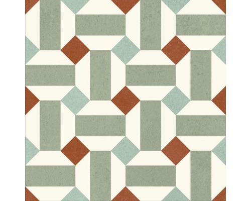 Patroon van tegels met geometrisch ontwerp voor vloerbedekking