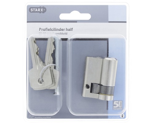 Starx halve cilinder met drie sleutels in verpakking