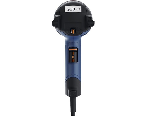 Heteluchtpistool met temperatuurweergave