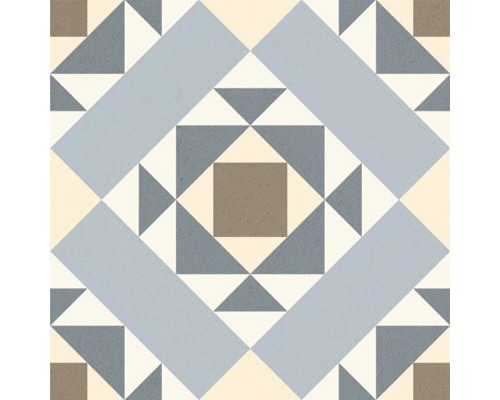 Decoratieve vloertegel met geometrisch patroon