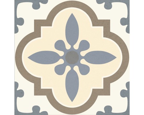 Tegel met bloemmotief