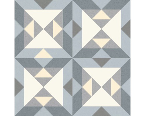 Patroon van een cementtegel met geometrische vormen