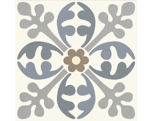 Decoratieve tegel met bloemmotief voor wand- en vloerbedekking