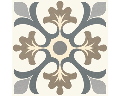 Tegel met bloemmotief