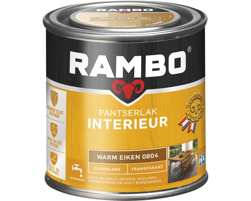 RAMBO Pantserlak interieur transparant zijdeglans warm eiken 250 ml