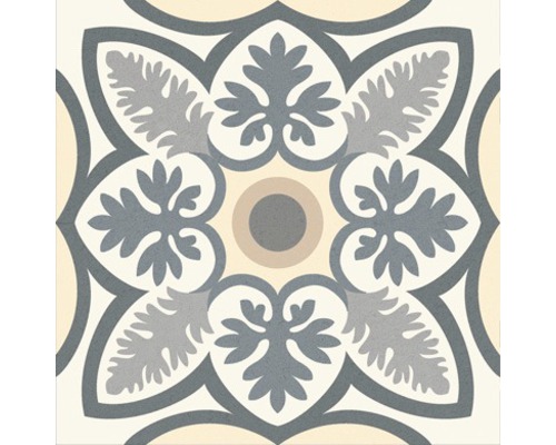 Decoratieve vloertegel met ornamentpatroon