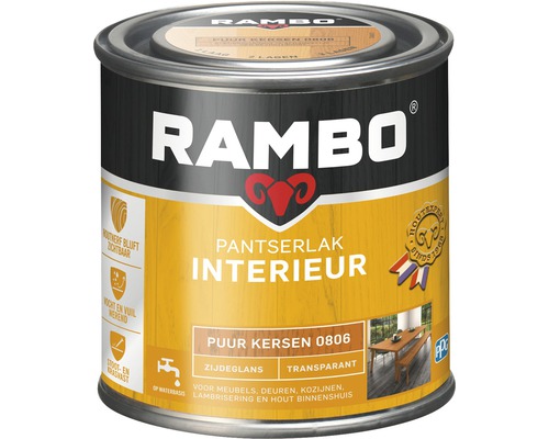 RAMBO Pantserlak interieur transparant zijdeglans puur kersen 250 ml