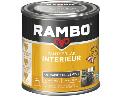 RAMBO Pantserlak interieur transparant zijdeglans antracietgrijs 250 ml-0
