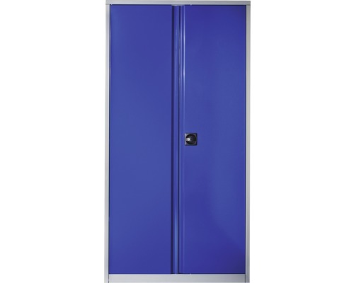 INDUSTRIAL Opbergkastkast 100 cm blauw-grijs (2 deuren, 3 legplanken)