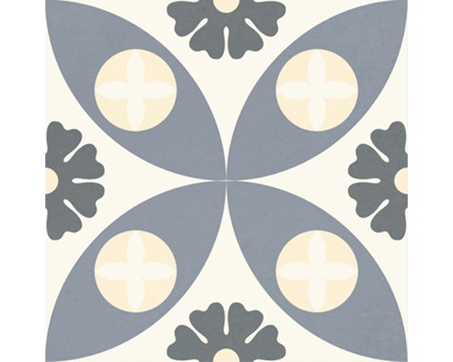 Tegel met bloemmotief