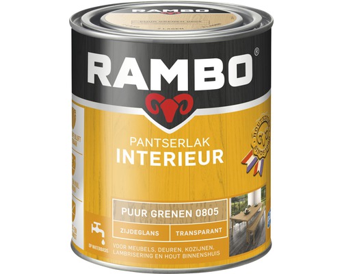 RAMBO Pantserlak interieur transparant zijdeglans puur grenen 750 ml