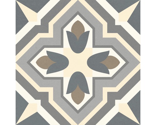 Tegel met bloemmotief