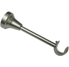 GARDINIA Europa stangdrager zilver satijn ø 19 mm 14 cm