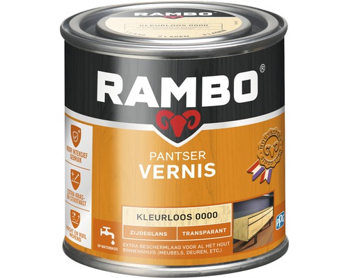 RAMBO Pantser vernis transparant zijdeglans kleurloos 250 ml