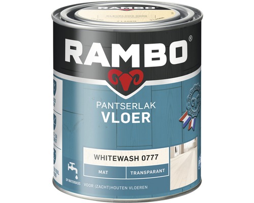 RAMBO Pantserlak vloer transparant mat whitewash 750 ml Rambo pantserlak voor vloeren