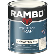 RAMBO Pantserlak trap dekkend zijdeglans crèmewit RAL 9001 750 ml-thumb-0