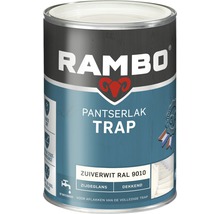 RAMBO Pantserlak trap dekkend zijdeglans zuiverwit RAL 9010 1,25 l
