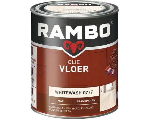 RAMBO Vloerolie transparant mat whitewash 750 ml