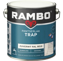 RAMBO Pantserlak trap dekkend zijdeglans zuiverwit RAL 9010 2,5 l