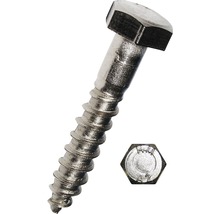 DRESSELHAUS Houtdraadbout zeskant 6X60 mm DIN 571 RVS A2, 50 stuks