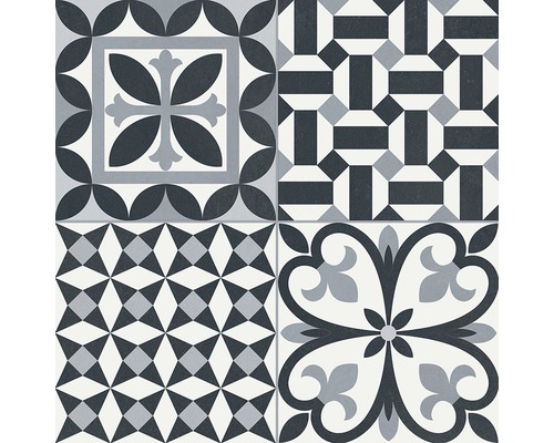 Decoratieve tegels met geometrische en bloemmotieven